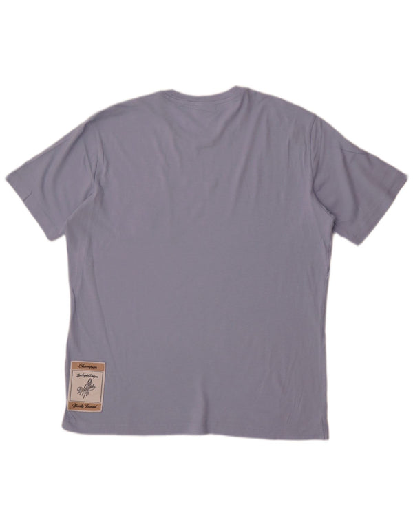 Champion Mens Los Angeles Dodgers T-Shirt Top Medium Blue