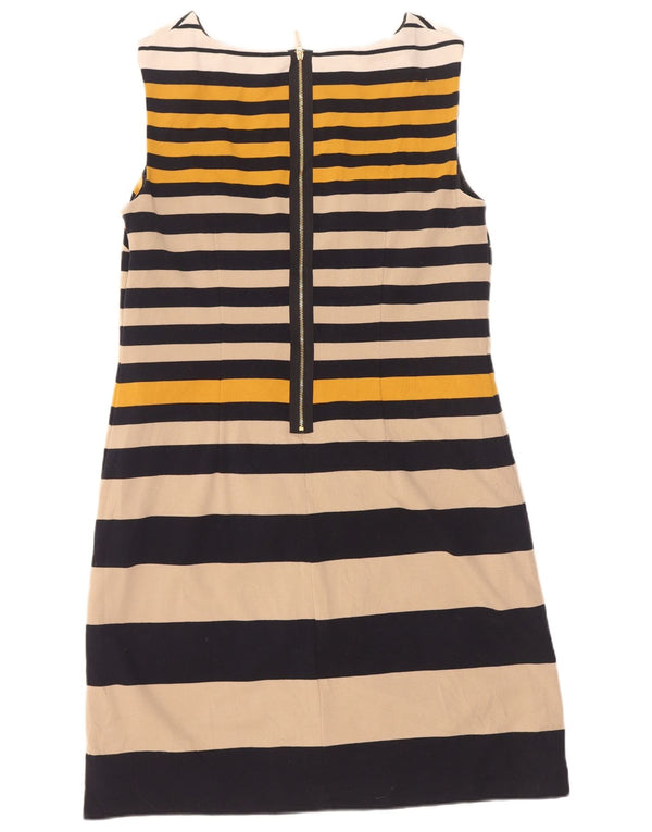 Γυναικείο φόρεμα με θήκη Marks & Spencer UK 14 Medium Navy Blue ριγέ