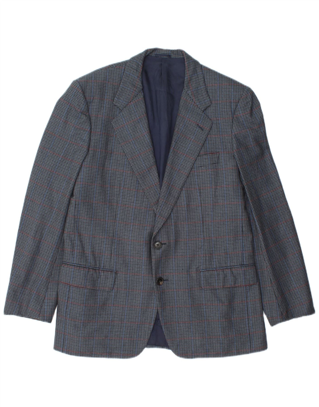 Μπουφάν Burberrys Ανδρικό Σακάκι IT 48 Medium Navy Blue Houndstooth Wool