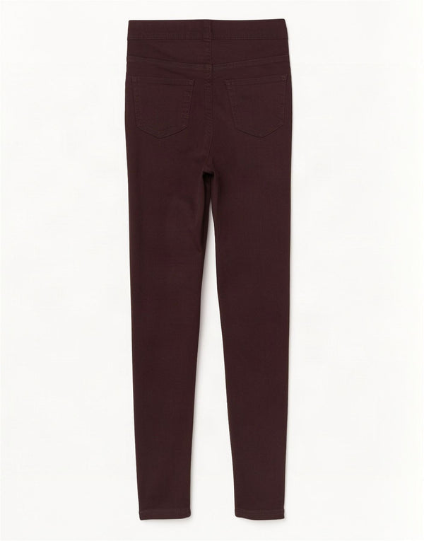 Marks & Spencer Γυναικεία Jegging Τζιν UK 8 Small W26 L28 Καφέ βαμβακερό