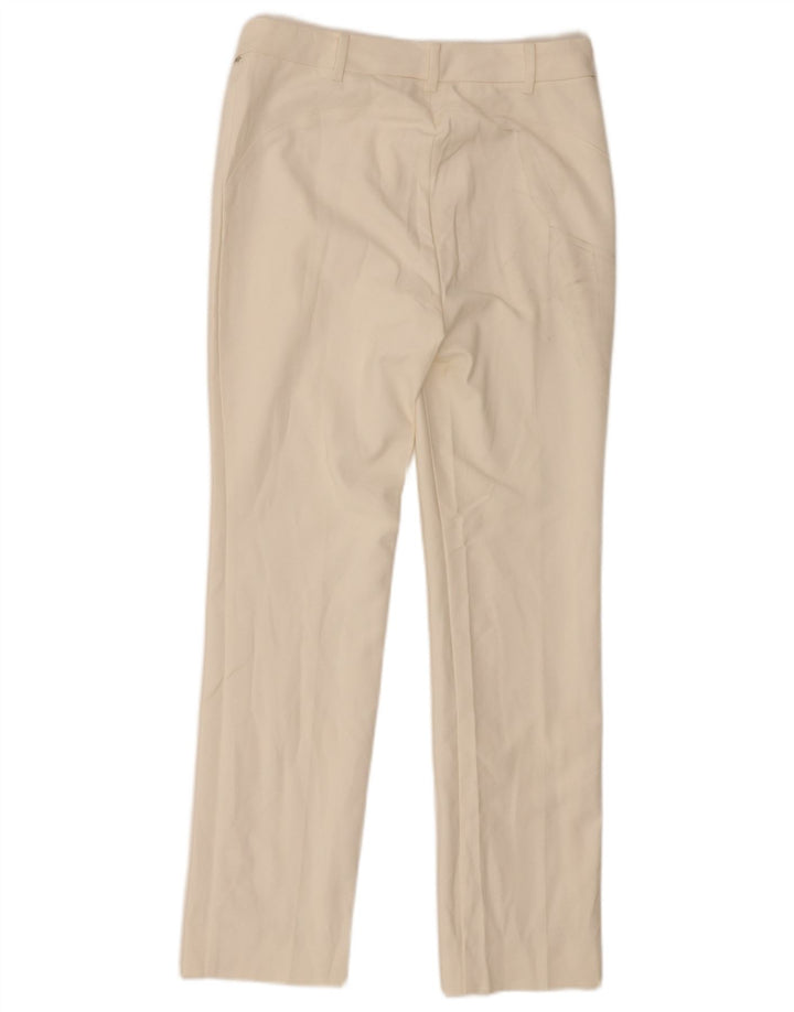 Zara Γυναικείο Slim Casual Παντελόνι Medium W28 L29 Λευκό βαμβακερό