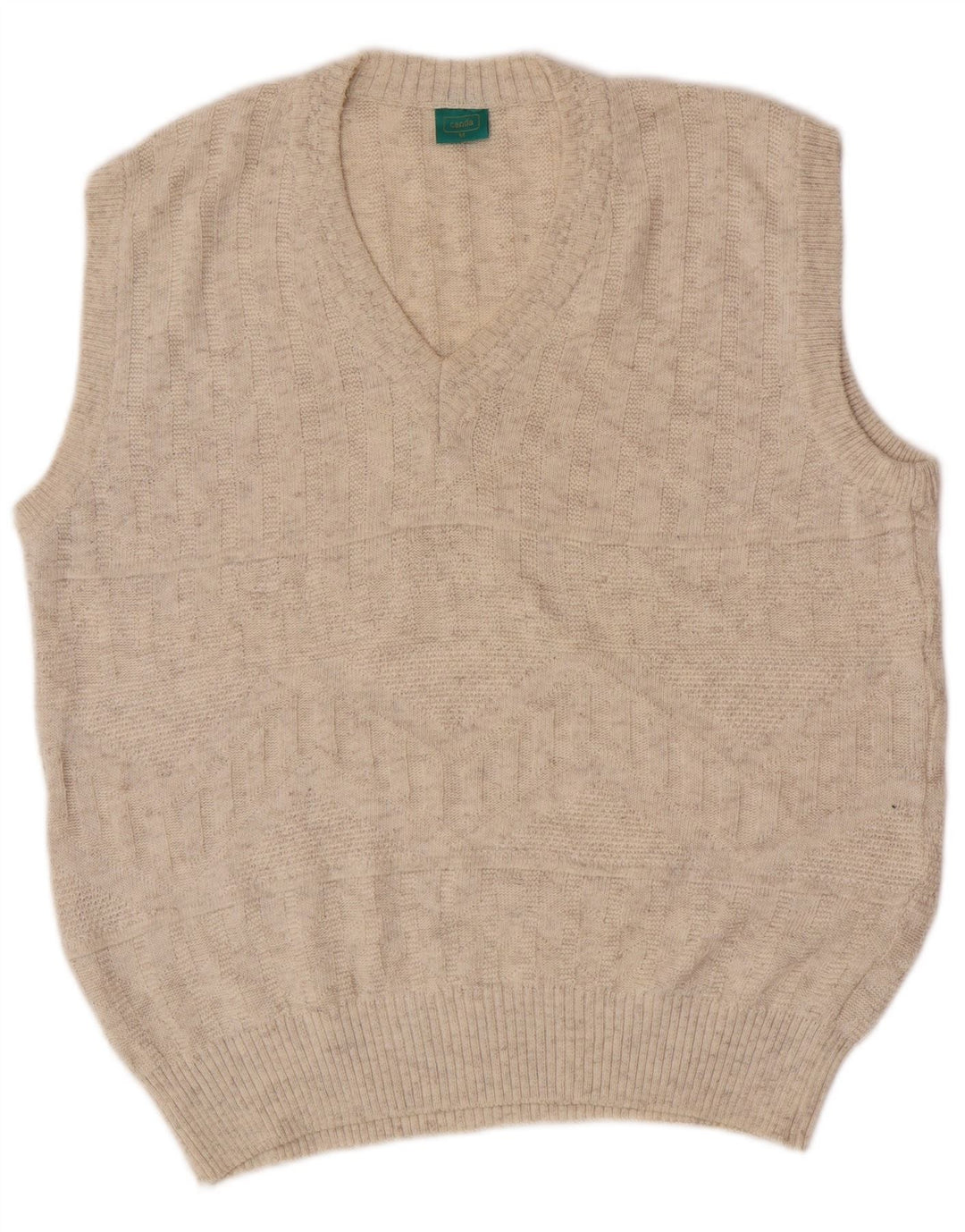 C&A Ανδρικό γιλέκο Canda Tank Top Βαμβακερό μεσαίο μπεζ