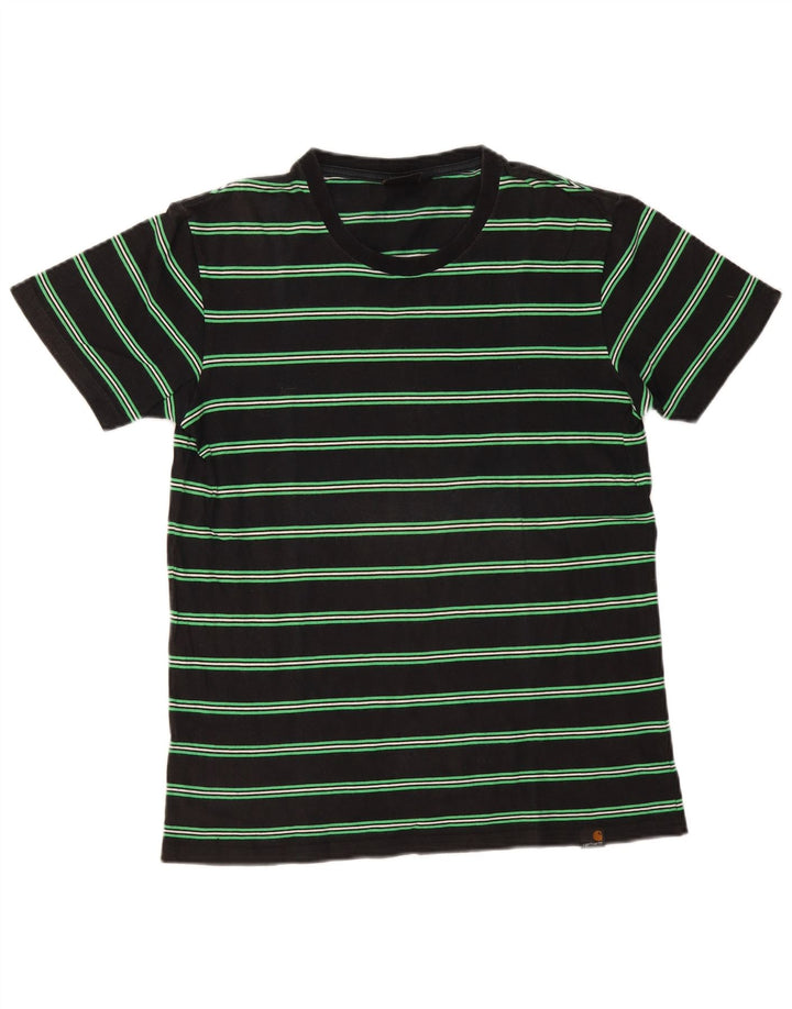 Ανδρικό T-Shirt Carhartt Top Βαμβακερό μεσαίο μαύρο ριγέ