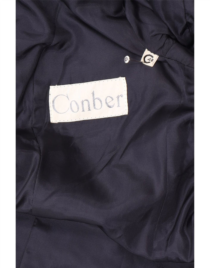 Vintage Γυναικείο Παλτό IT 48 XL Navy Blue