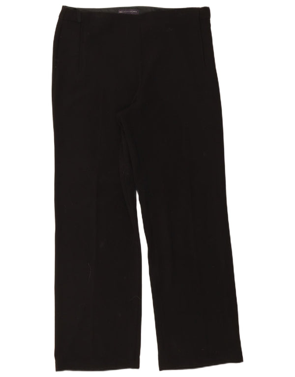 Marks & Spencer Γυναικείο φαρδύ παντελόνι casual UK 14 μεγάλο W32 L30 μαύρο