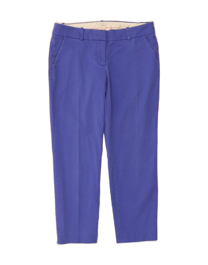 J. CREW Womens Slim Capri Trousers US 6 Medium W32 L25 Blue Cotton Vintage J. Crew and Second-Hand J. Crew from Messina Hembry 