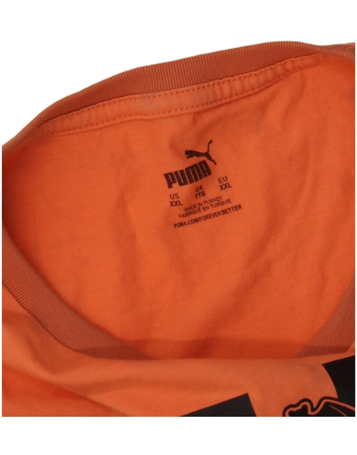 Γραφικό T-Shirt Puma Mens Valencia Top 2XL Πορτοκαλί