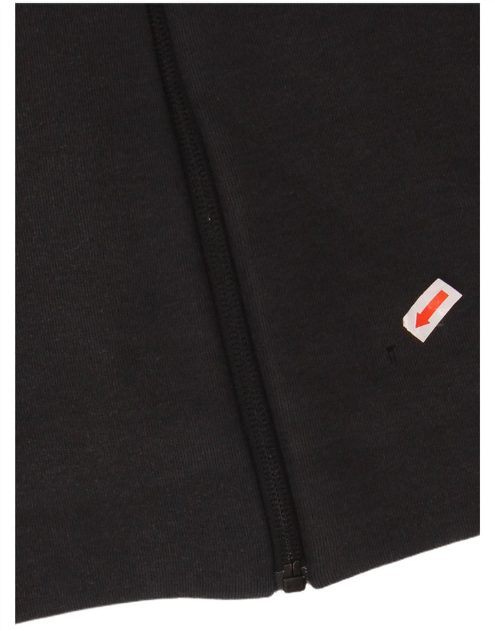 NIKE Boys Zip Hoodie πουλόβερ 13-14 ετών XL μαύρο βαμβακερό