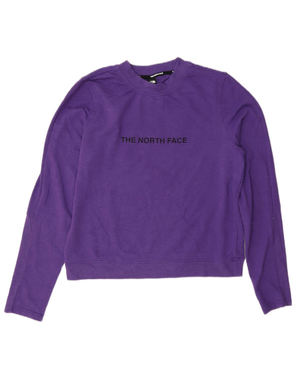The North Face Γυναικεία Γραφική Φούτερ Jumper UK 14 Medium Purple Cotton