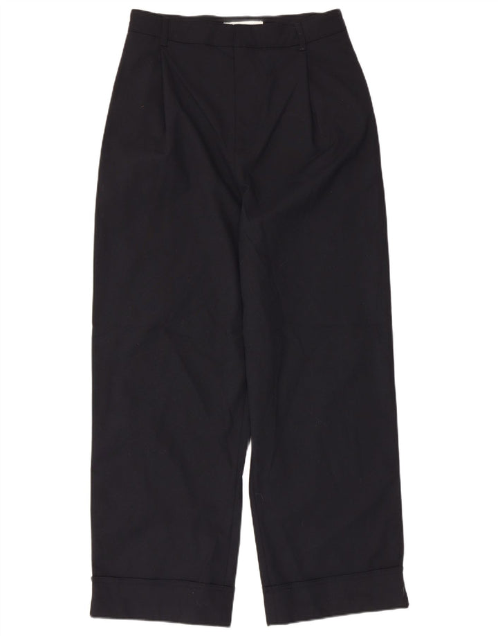 ZARA Γυναικείο παντελόνι Chino με ψηλόμεσο μικρό W26 L27 Navy Blue