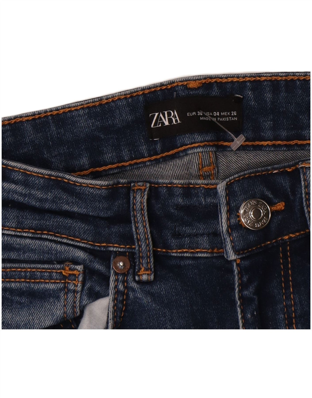 Zara Γυναικείο Τζιν μποτάκι EU 36 XS W26 L23 Μπλε
