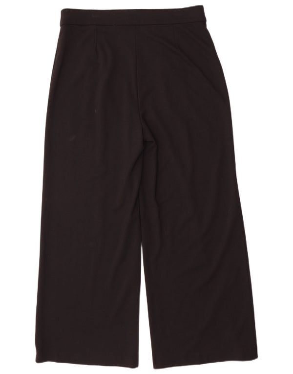 Marks & Spencer Γυναικείο φαρδύ παντελόνι casual UK 16 μεγάλο W34 L29 μαύρο
