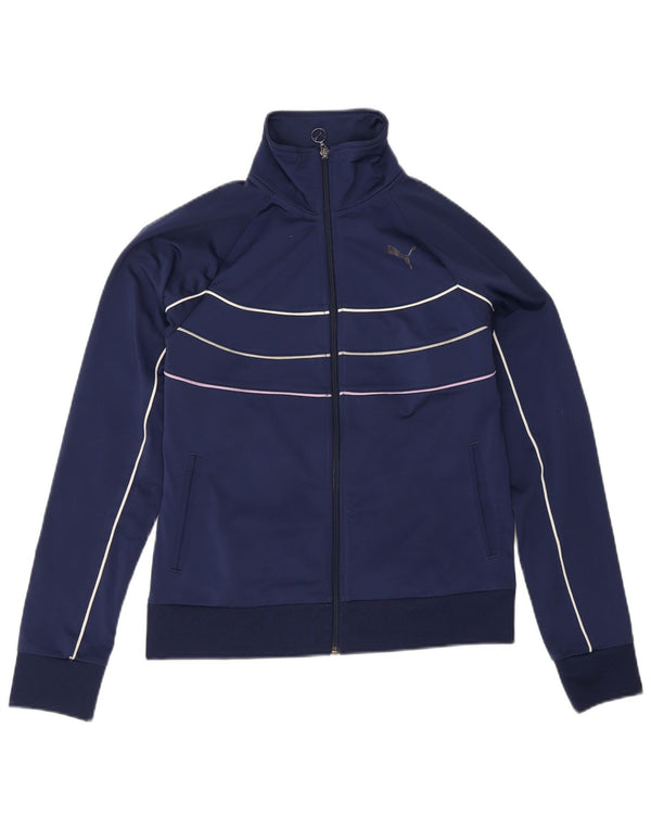 Puma Γυναικεία αθλητική φόρμα Top Jacket UK 14 Large Navy Blue