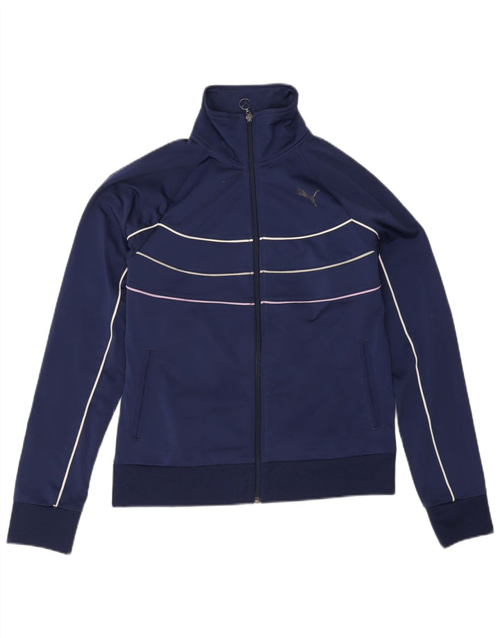 Puma Γυναικεία αθλητική φόρμα Top Jacket UK 14 Large Navy Blue