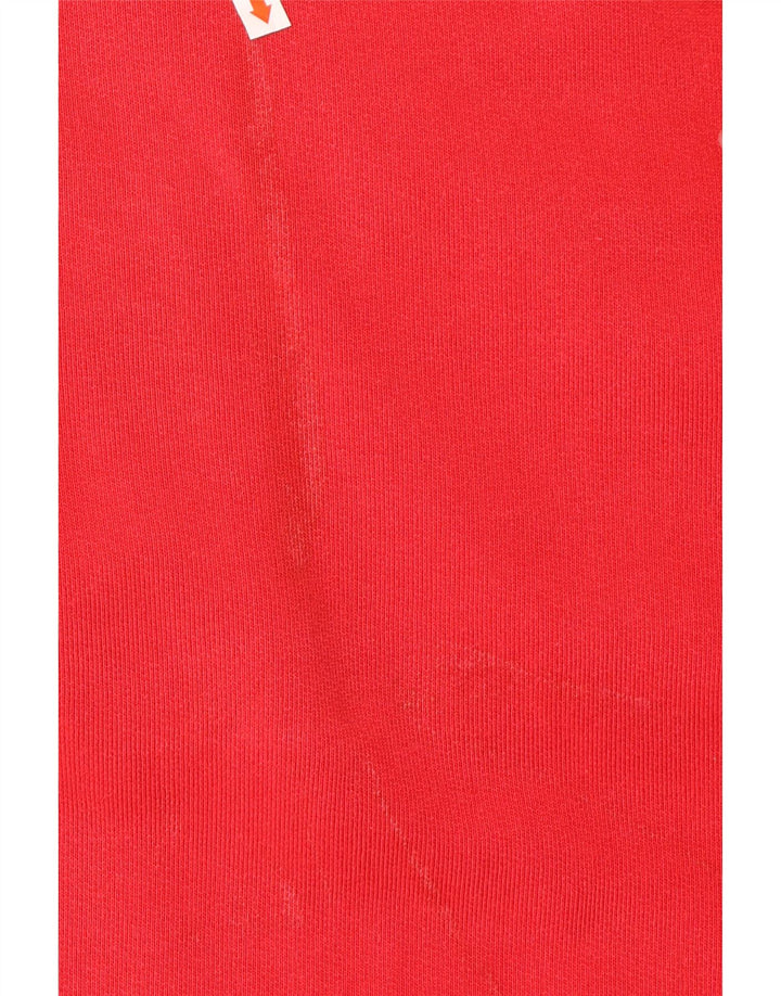 WHITE STUFF Ανδρική φούτερ με γραφικό φερμουάρ σε γραφικό φόρμα Jumper XL Κόκκινο