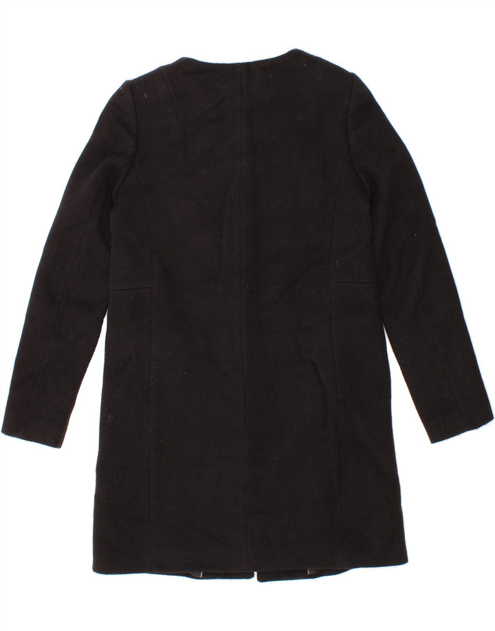 MASSIMO DUTTI Womens Overcoat US 8 Medium Black Vintage Massimo Dutti and Second-Hand Massimo Dutti from Messina Hembry 