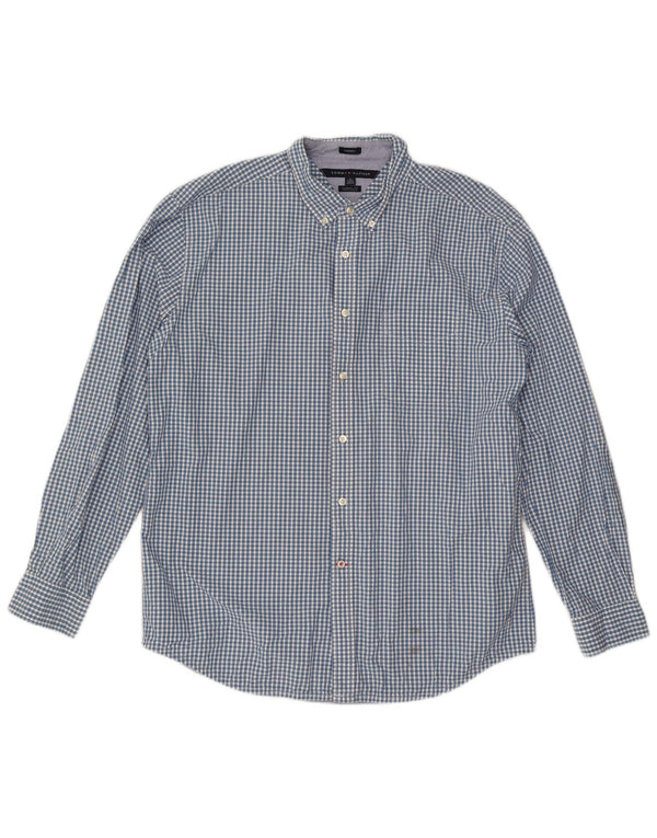 Tommy Hilfiger Ανδρικό πουκάμισο Classic Fit XL Blue Gingham Cotton
