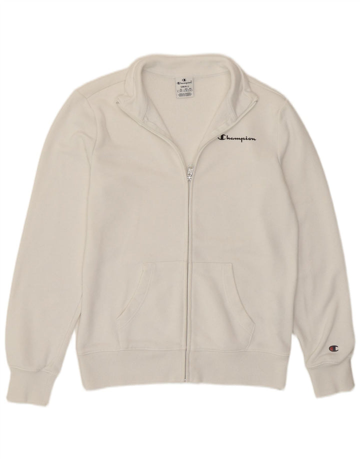 Champion Γυναικεία αθλητική φόρμα Top Jacket UK 10 Small White Cotton