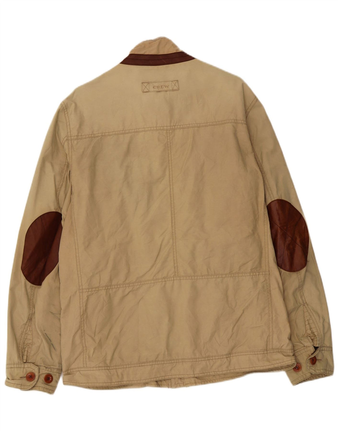 Crew Clothing Ανδρικό Bomber Jacket UK 40 Large Beige Cotton