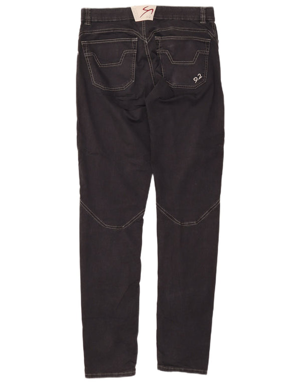 9.2 BY CARLO CHIONNA Ανδρικό Slim Casual Παντελόνι W32 L34 Μαύρο βαμβακερό