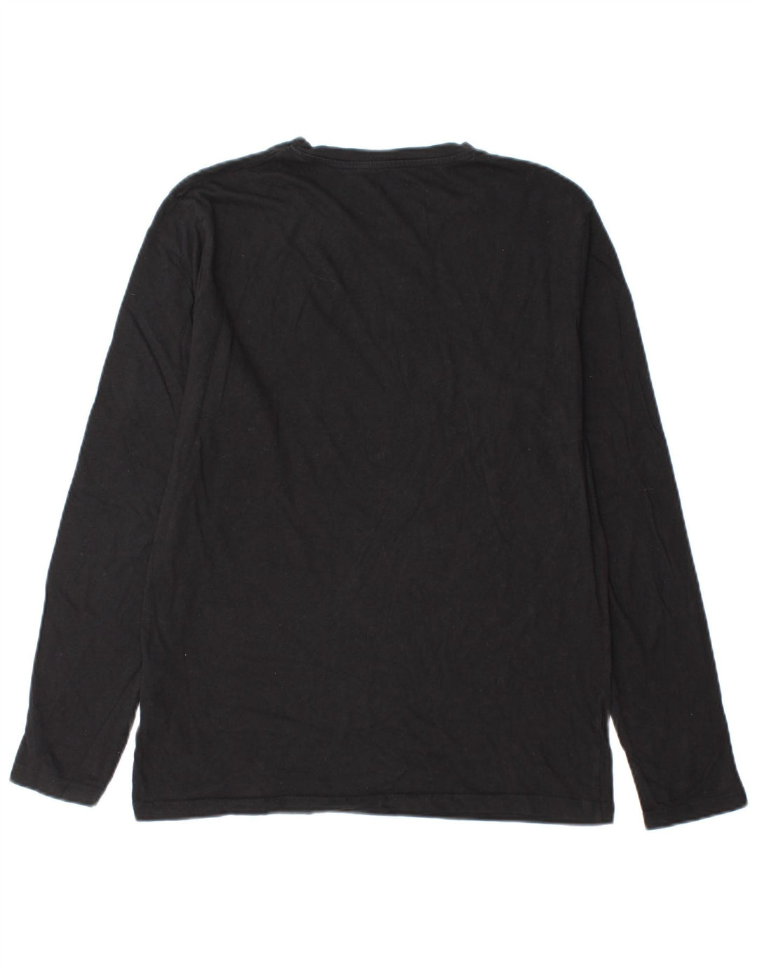 Jack & Jones Ανδρικό γραφικό μπλουζάκι μακρυμάνικο μεσαίο μαύρο βαμβακερό
