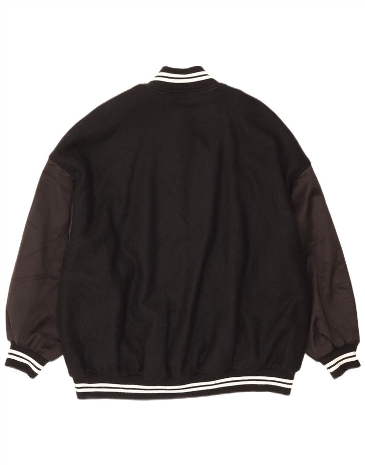 Zara Γυναικείο Μπουφάν Varsity UK 10 Small Black Colourblock