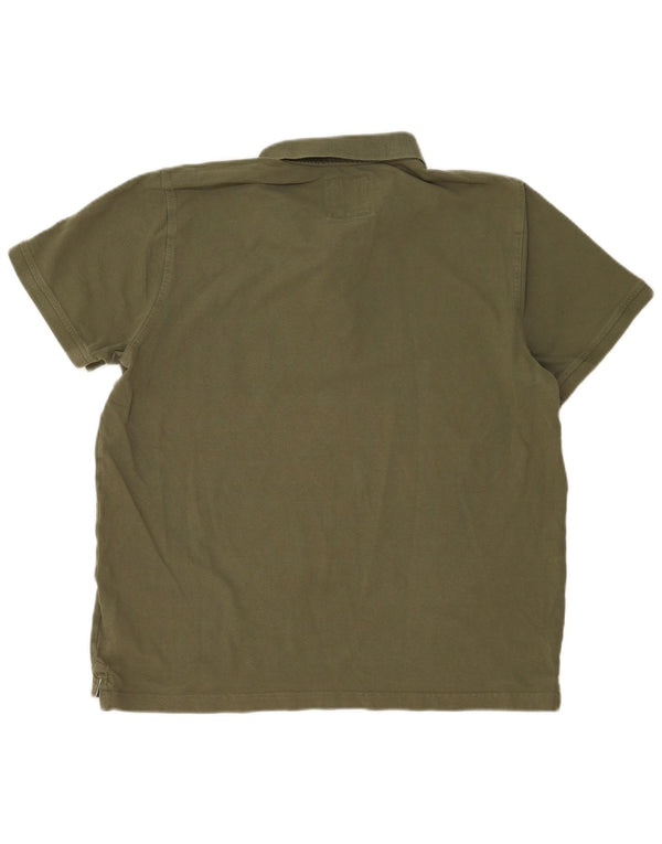 Ανδρικό μπλουζάκι πόλο Crew Clothing 2XL Χακί βαμβακερό