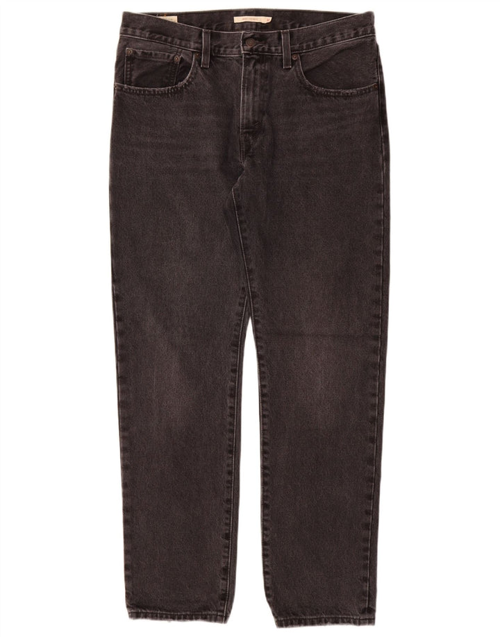 Γυναικείο ίσιο ψηλόμεσο τζιν LEVI'S W30 L31 Γκρι βαμβακερό