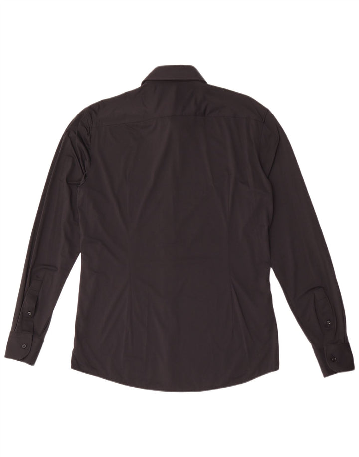 Ανδρικό πουκάμισο Hugo Boss Slim Fit Μέγεθος 40 Μεσαίο Μαύρο Πολυαμίδιο