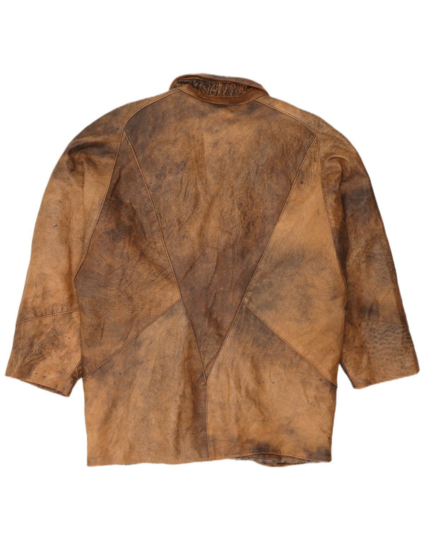 Vintage Γυναικείο Διπλό Παλτό Loose Fit UK 16 Large Beige