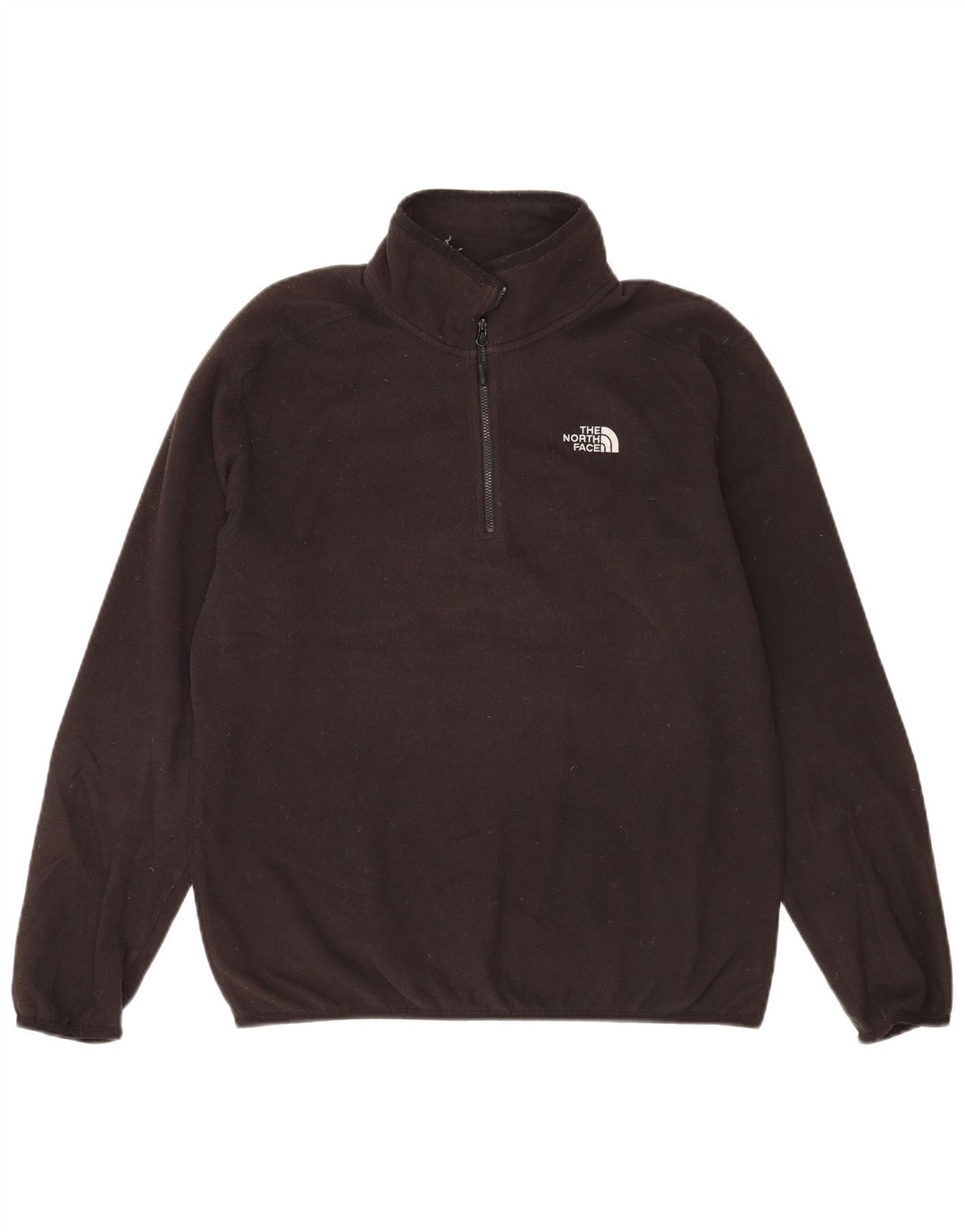 Το ανδρικό φλις φερμουάρ North Face, μεσαίο μαύρο πολυεστέρας