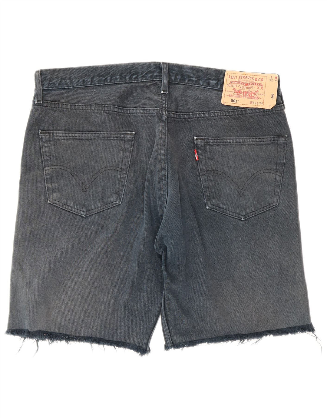 Ανδρικό τζιν σορτς LEVI'S 501 W34 μεγάλο μπλε βαμβακερό