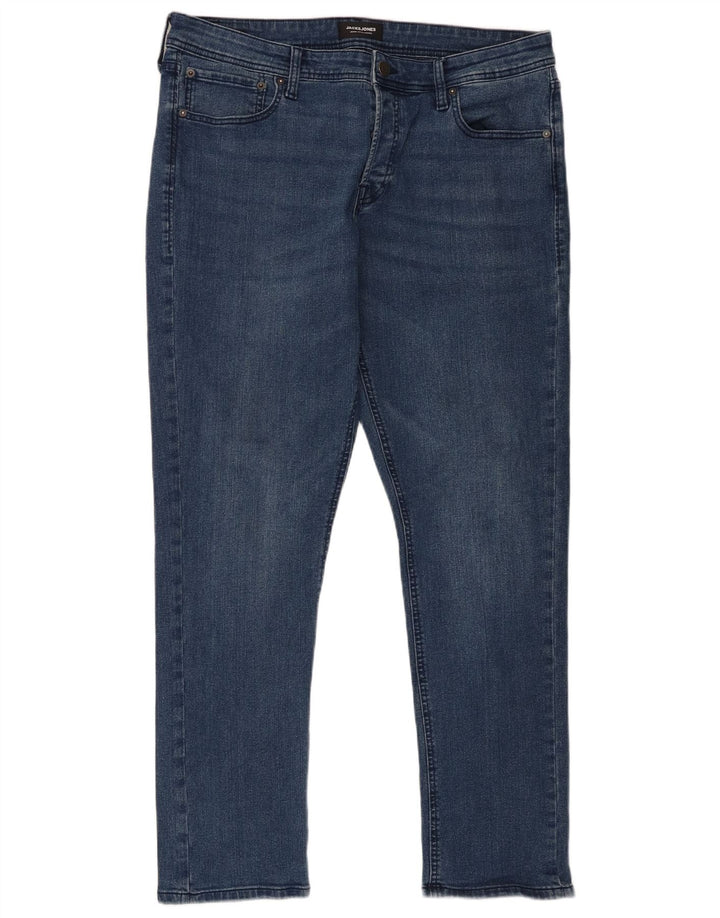 Jack & Jones Ανδρικό Slim Jeans W36 L32 Μπλε βαμβακερό