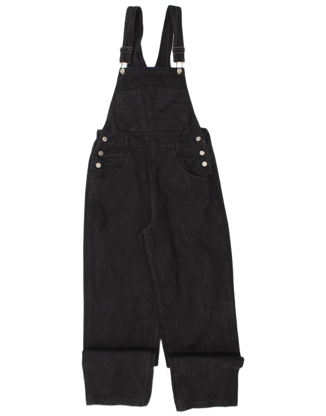 J.Galt Γυναικεία Dungarees ίσιο τζιν μικρό W30 L31 μαύρο βαμβακερό