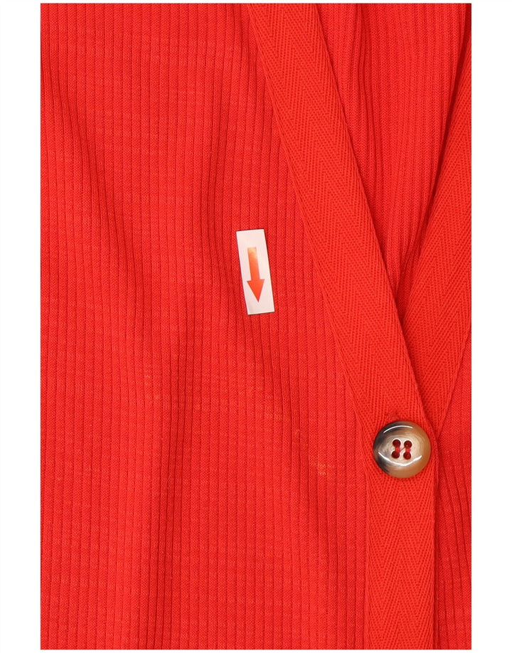 Zara Γυναικείο Αμάνικο Maxi Φόρεμα UK 14 Medium Red