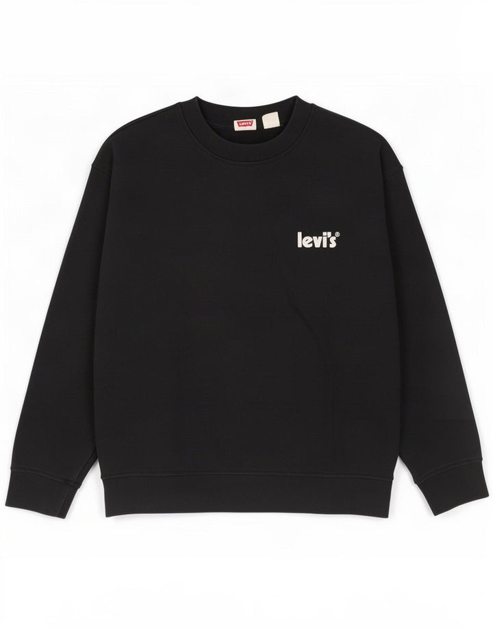 Ανδρικό φούτερ Levi's Jumper μεγάλο μαύρο βαμβακερό