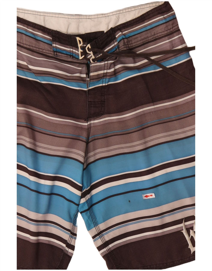 BILLABONG Ανδρικό γραφικό σορτς κολύμβησης με μεσαίο γκρι ριγέ πολυεστέρα