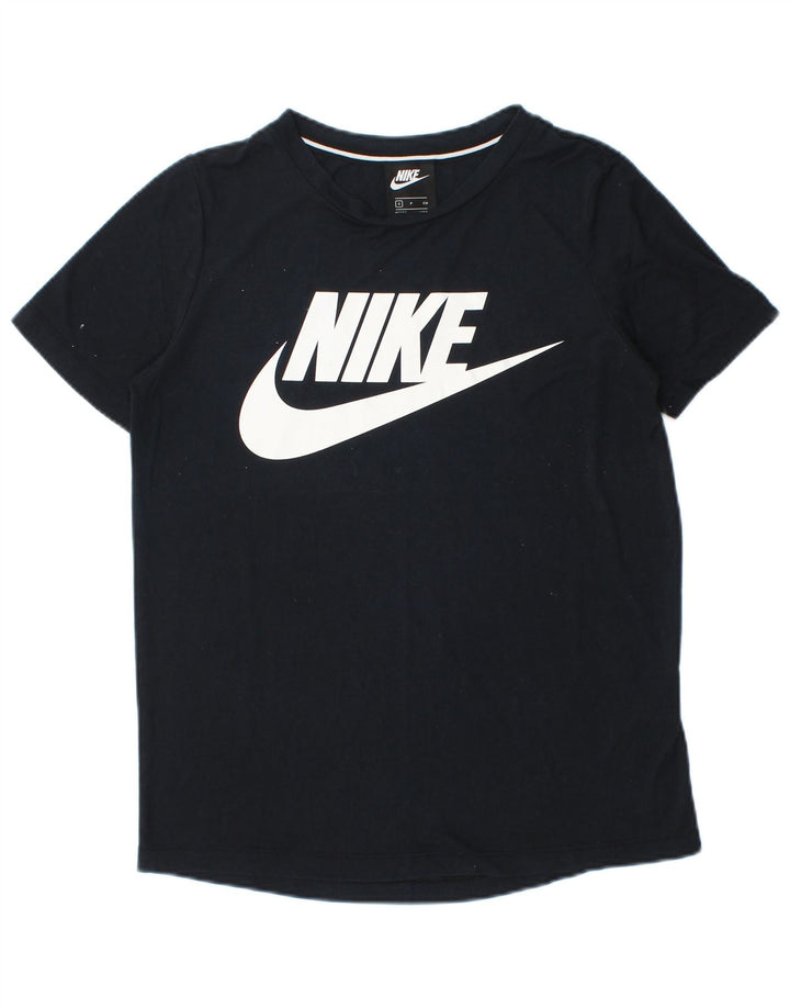 Ανδρικό γραφικό μπλουζάκι Nike, μικρό μαύρο πολυεστέρα