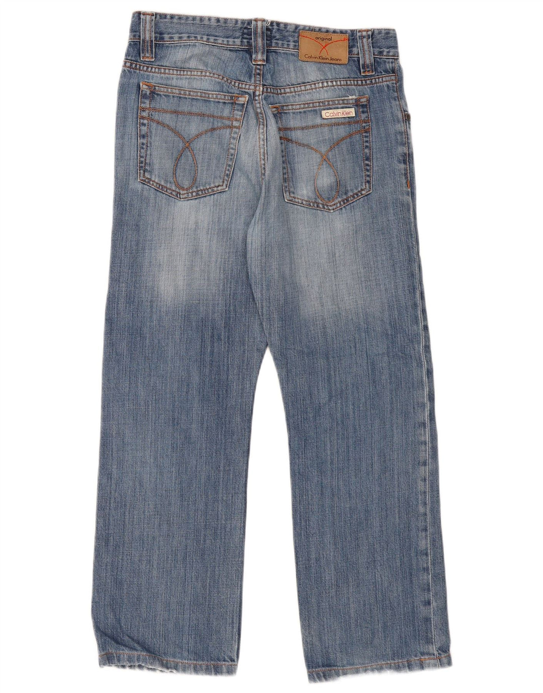 Γυναικείο Calvin Klein Distressed Cropped Jeans W30 L26 Blue Cotton