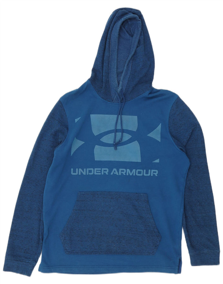 UNDER Armour Ανδρικό Cold Gear Graphic Hoodie Jumper Medium Blue Flecked