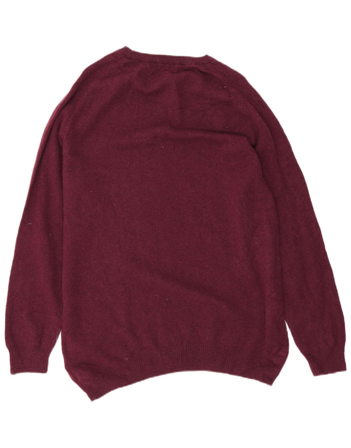 Ανδρικό πουλόβερ Marks & Spencer Blue Harbour Crew Neck Jumper Large Burgundy