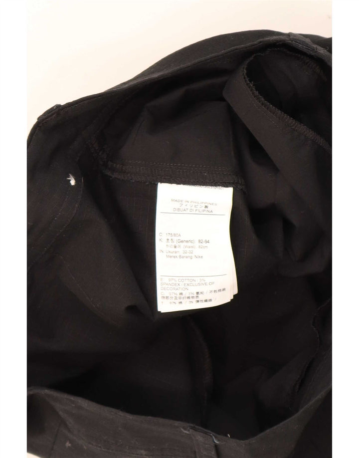 Ανδρικό κωνικό παντελόνι Cargo Nike W32 L32 Μαύρο βαμβακερό