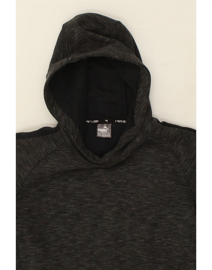 PUMA Boys Hoodie Jumper 9-10 Years Medium  Grey Cotton Vintage Puma and Second-Hand Puma from Messina Hembry 