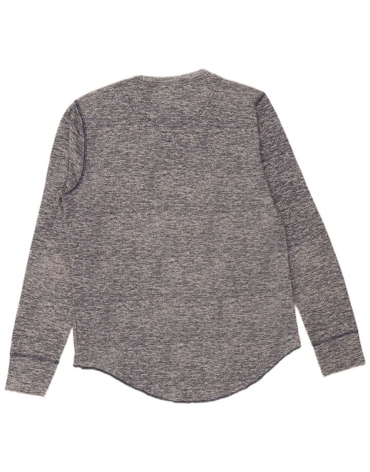 Ανδρικό μπλουζάκι HOLLISTER, μακρυμάνικο, μεσαίο μπλε ναυτικό βαμβακερό