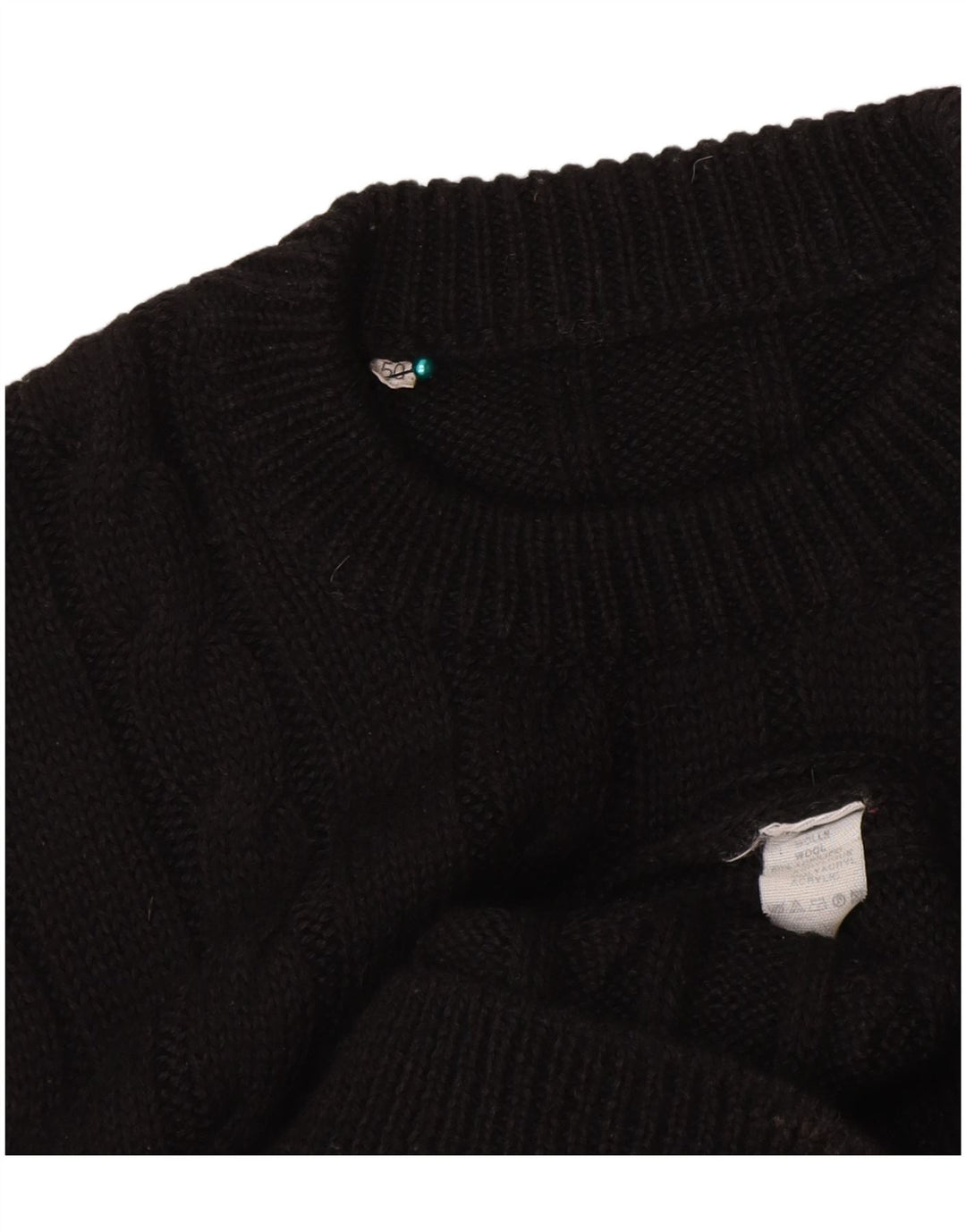 Vintage γυναικείο φόρεμα πουλόβερ IT 50 XL Μαύρο Μάλλινο