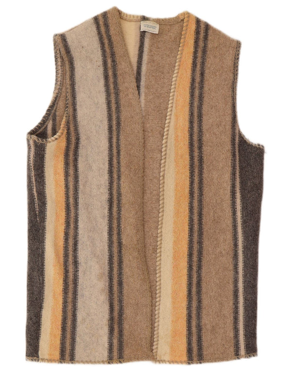 Γυναικείο αμάνικο πουλόβερ ζακέτα Benetton UK 16 Μεγάλο πολύχρωμο μαλλί