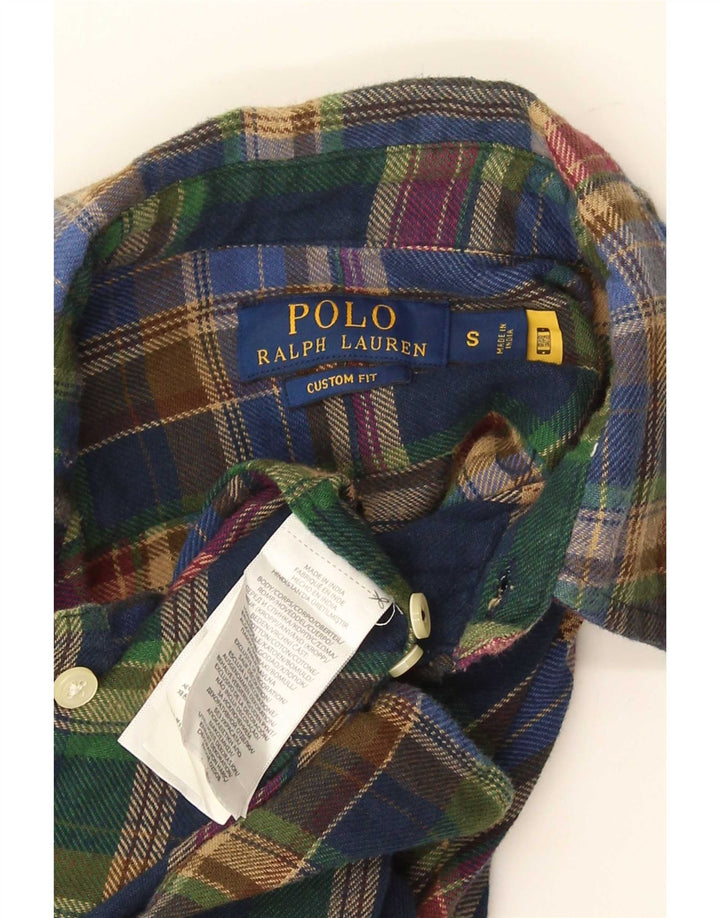 Πόλο Ralph Lauren Ανδρικό φανελένιο πουκάμισο με προσαρμοσμένη εφαρμογή Μικρό πολύχρωμο καρό