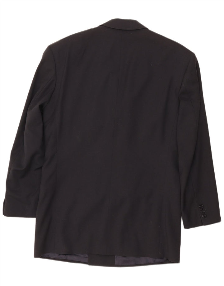 Ανδρικό σακάκι σακάκι με διπλό στήθος Hugo Boss UK 40 μεγάλο μαύρο μαλλί