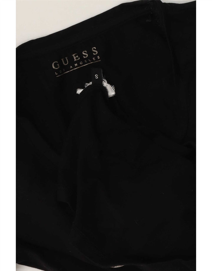 Γυναικείο γραφικό μπλουζάκι Guess Top UK 10 Small Black
