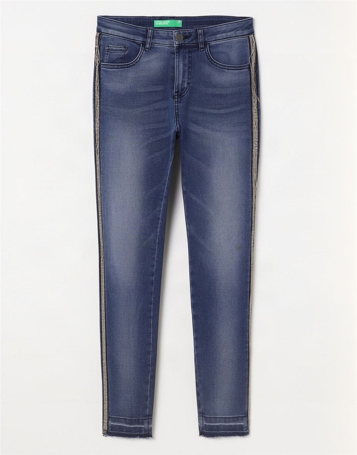 Γυναικείο Skinny Jeans Benetton W27 L27 Blue